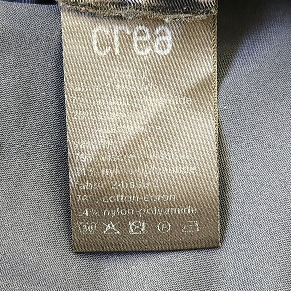 CREA Concept Wrap Cardigan EU 42 US L Navy Blue Flowy Blouse LagenLook - Picture 6 of 7